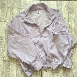 PINK Victoria's Secret Light Purple full zip sweatshirt size XL